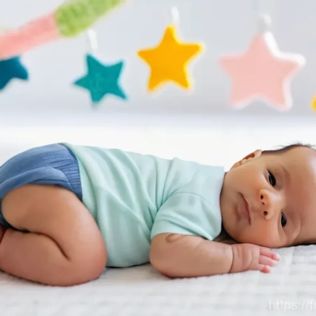 아기와 조기교육 필요성 - **Sensory Exploration & Early Development (0-6 months)**
    A bright and cozy indoor scene. A baby,...