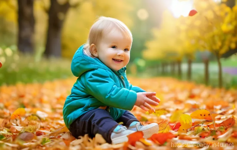 아기와 조기교육 필요성 - **Active Play & Cognitive Discovery (6-12 months)**
    A cheerful toddler, around 10-12 months old,...
