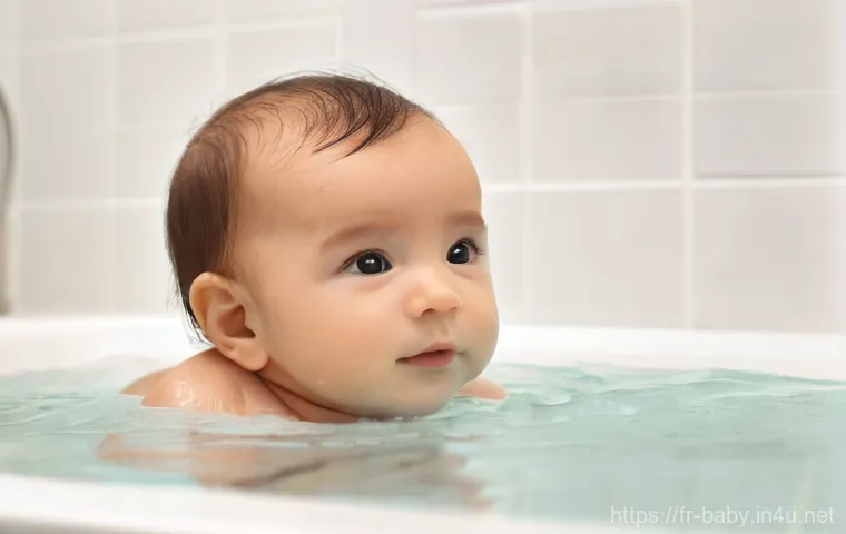 아기 아토피 관리법 - **Prompt 1: Gentle Application of Emollient for Baby with Eczema**
    "A close-up, warm-toned photo...